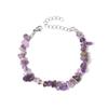 Europa y Estados Unidos nuevo verano vacaciones piedra natural cristal grava pulsera hecha a mano joyería para mujer venta al por mayor exclusiva transfronteriza