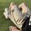 Pantalones cortos casuales de verano para hombre, marca de moda, holgados, explosivos, de longitud media, estilo coreano, de cinco largos.