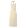 Vestido Feminino Elegante de Gola Alta Amarelo Limão de Comprimento Médio, Moda Elegante 2026, Europeu e Americano, Atacado