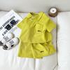 Traje de Polo para Niños Ropa de Verano para Niños 2025 Nuevo Moderno Genial Niño Manga Corta Shorts Conjunto de Dos Piezas Ropa para Bebé
