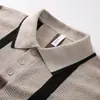 Polo de punto de manga corta para hombre de verano, camiseta elástica, corte holgado, estilo americano y coreano, estilo Dongdaemun