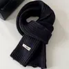 Bufanda de Punto Grueso Suave Estilo Coreano Otoño Invierno para Mujer Color Sólido Engrosada Cálida Estilo Coreano Pareja Estudiante Calentador de Cuello Versátil Venta al por Mayor