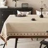 Toalha de mesa estilo vintage, lavável, impermeável, à prova de óleo, capa para mesa de jantar, novo modelo 2026, luxo leve, capa de mesa de centro estilo francês de alta qualidade