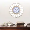 Relógio de Parede Europeu Sala de Estar Criativo Relógio Nórdico Quarto Moderno Simples Pastoral Casa Silencioso Relógio de Quartzo