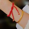 Pulsera de cuerda roja de dragón Wufu 2024 para mujer, pulsera de año del dragón de oro de arena vietnamita, pulsera de año del dragón, regalo de año del dragón, venta al por mayor