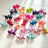 Accesorios de cuentas de flor de trompeta de arcilla suave de colores hechos a mano, flor de campana, flor de plumeria, componentes de joyería hechos a mano mini DIY simulados
