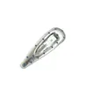 Pinza para el pelo de lunares azul sal marina Estilo idéntico al de la jefa coreana de Dongdaemun Pinza para flequillo plateada Pinza lateral Pinza BB Pinza doble