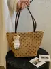Bolso Tote Retro de Ante con Lunares Yuezi para Mujer Otoño/Invierno 2026 Nuevo Casual Gran Capacidad para Ir al Trabajo Bolso de Hombro Único
