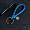 Llavero Creativo de Cordón de Cuero Tejido Hecho a Mano para Hombres, Mujeres, Parejas, Cadena para Llave de Coche Colgante Regalo Venta al por Mayor