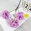 Bola de copo de nieve de simulación transfronteriza, adornos de decoración de mesa para interiores, flores hechas a mano, diseño de hotel para estudio de boda, seda