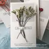 Tarjeta de felicitación de flores secas pequeñas, frescas y creativas, tarjeta de felicitación de bendición para la temporada de inauguración de arte, hecha a mano, DIY, tarjeta de felicitación de agradecimiento para el día del maestro