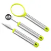 Artefacto para Cortar Fruta Casero Acero Inoxidable Excavador y Cortador de Bolas de Sandía Cuchillo para Tallar Divisor Juego de Herramientas para Plato