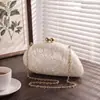 Moda Outono 2026 Nova Bolsa de Mão Rígida de Acrílico para Mulheres Clutch Bolsa de Festa Corrente Osso de Cobra Ombro Único Transversal Porta-Celular para Mulheres