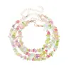 Conjunto combinado de pulsera tobillera collar de piedra natural irregular Accesorios transfronterizos europeos y americanos Conjunto de joyería de moda