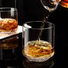 Lote de Fábrica Creativo Lujo Ligero Patrón de Diamante Vaso de Whisky Vaso de Vino Vaso de Cóctel Vidrio para Vino Tinto Bar Vaso de Vino