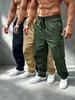 Pantalones jogger funcionales de estilo americano para trabajo, comercio exterior transfronterizo para hombres, pantalones deportivos casuales holgados con múltiples bolsillos para exteriores