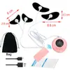 Massageador Facial EMS Pulso de Baixa Frequência Fisioterapia Adesivo Dispositivo de Beleza V-Shaped Remoção de Rugas Faciais Estimulador Muscular Facial Máscara para Olhos