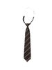 Estilo Universitario Color Café Rayas Bufanda sin Nudo Otoño e Invierno Retro Casual Moda Versátil Bufanda de Alto Sentido Accesorios