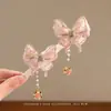 Accesorios para el Cabello Rojos de Año Nuevo para Niños, Cinta de Moño para Niñas, Tocado Estilo Chino, Pinza Festiva para el Cabello de Bebé Que No Daña el Cabello