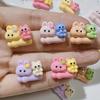 Acessórios de resina DIY remendo de concha de telefone móvel plano acessórios de cocar infantil fornecimento transfronteiriço acessórios de fivela de sapato coelho urso