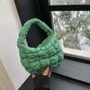 Bolso Nube Plisado Coreano para Mujer Nicho de Mano Cuadros Bolso Burbuja 2024 Nuevo Estilo Estilo Plumífero Mini Bolso de Mano