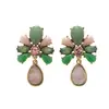 Pendientes de Aleación de Cobre para Mujer con Estilo Retro Francés, Diseño de Nicho, Temperamento Elegante de Gama Alta, Transmisión en Vivo Transfronteriza de Segunda Mano