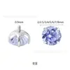Aretes de Titanio G23 Chapados en Platino para Hélice Auricular Aretes de Titanio Chapados al Vacío en Oro Blanco Joyería para Piercing Corporal con Zirconia 5A