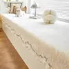 Cojín de Chenilla con Encaje para Mirador Amigable con la Piel 2026 Nuevo Estilo Universal para Todas las Estaciones Lujo Ligero Tacto de Alta Gama Antideslizante Cojín Fijo para Repisa de Ventana