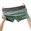 Ropa interior de algodón puro para hombre con cintura estampada a rayas de moda, Calzoncillos bóxer transpirables para niños, adolescentes y estudiantes