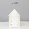 Casa Cerámica Alta Temperatura Estilo Americano Exportación Porcelana Pastoral Artesanía Adorno Estudio Entrada Hueco Mesita de Noche Luz Nocturna Atmósfera
