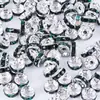 Peças Planas Coloridas em Formato de Roda com Diamantes Eletrodepositados em Vários Tamanhos Acessórios para Joias DIY Contas Espaçadoras Feitas de Material de Ferro Atacado do Fabricante