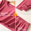 Ropa interior térmica para mujer Traje de forro polar grueso Ropa Deqiu Pantalones de otoño Camiseta base térmica Suéter de otoño e invierno Pantalones Thunder para mujer