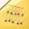 Llavero de Campana Color Macarrón Anillo de Alambre de Acero Colgante para Bolsa Muñeca Accesorios de Joyería Hechos a Mano DIY Hebilla para Colgar Cuentas