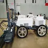 Máquina niveladora láser de conductor montada, accionada hidráulicamente, se mueve suavemente para la construcción y nivelación eficientes de pisos de concreto de gran área.