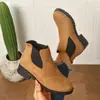 Outono 2026 Novo Tamanho Grande Botas Casuais Confortáveis para Mulheres Estilo Europeu e Americano Fashion Botas para Exterior Tamanho Único