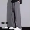 Pantalones Casuales de Verano Finos de Secado Rápido Talla Grande Sueltos de Pierna Ancha 2025 Nuevos de Calle Alta Rectos Casuales Largos