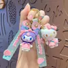 Llavero de Muñeca Sanrio de Dibujos Animados Lindos Creativo Kuromi Pareja Llavero Colgante para Coche Bolsos Venta al por Mayor