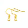Chapado en Cobre Oro Real Hecho a Mano DIY Material Semiacabado Pendientes Pendientes Accesorios Gancho para Oreja Pendientes Accesorios