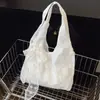 2025 Bolso Chaleco de Tul Bordado Ins de Gran Capacidad para Mujer Estilo Hada de Encaje Retro Bolso de Hombro Pequeño Fresco
