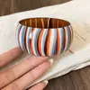 Pulsera Geométrica de Acrílico de Resina Brazalete Estilo Vintage Retro para Mujer Nicho Sentido de Diseño Único Joyería para la Mano