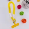 Cordón Versátil Corto para Funda de Teléfono Móvil Color Claro Macarrón Correa de Muñeca Duradera con Clip para Mujer Cuerda de Mano Anti-Pérdida