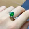 Venda Direta da Fábrica Novo Anel de Prata 925 Banhada com Opala Azul Natural Inlaid Elegante Superfície Grande de Ovo 8X10mm Moda