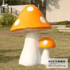 Ornamentos de Cogumelos Grandes para Simulação Escultura de Planta em Fibra de Vidro para Exterior Decorações de Paisagismo de Jardim para Venda de Vilas Verdes