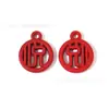 Festivos Estilo Chino Rojo Fortuna y Paz Accesorios de Joyería DIY Colgante de Personaje Cadena para Teléfono Móvil Colgante para Llavero