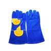 Guantes de Soldador Aislantes del Calor Guantes Largos de Protección Laboral Guantes Protectores de Soldadura de Piel de Vaca Resistentes al Desgaste Piel de Vaca de Segunda Capa Resistente a Altas Temperaturas