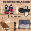 Solado Feito à Mão Tecido à Mão Solado Multicamadas Feminino Materiais Rurais para Calçados Tira em T Fivela Cabedal de Tecido Sapatos Cabeça de Tigre Homens