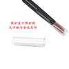 Punto al por mayor tubo de aluminio negro mango negro pincel labial mini pelo de fibra pincel labial pincel de maquillaje labial con cubierta protectora 5.4