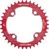Placas de Coroa Positiva e Negativa para Bicicletas de Montanha, 32T, 34T, 36T, 38T Placas Redondas e Ovais, Coroa Única 104BCD