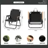 Silla plegable para exteriores, Silla plegable para camping, Silla Kermit de tubo redondo, Silla portátil para camping al aire libre, Silla de comedor, Silla de playa