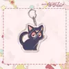 Sailor Moon Conejo Luna Agua Hielo Luna Llavero de Acrílico Colgante Lindo Creativo Llavero Colgante